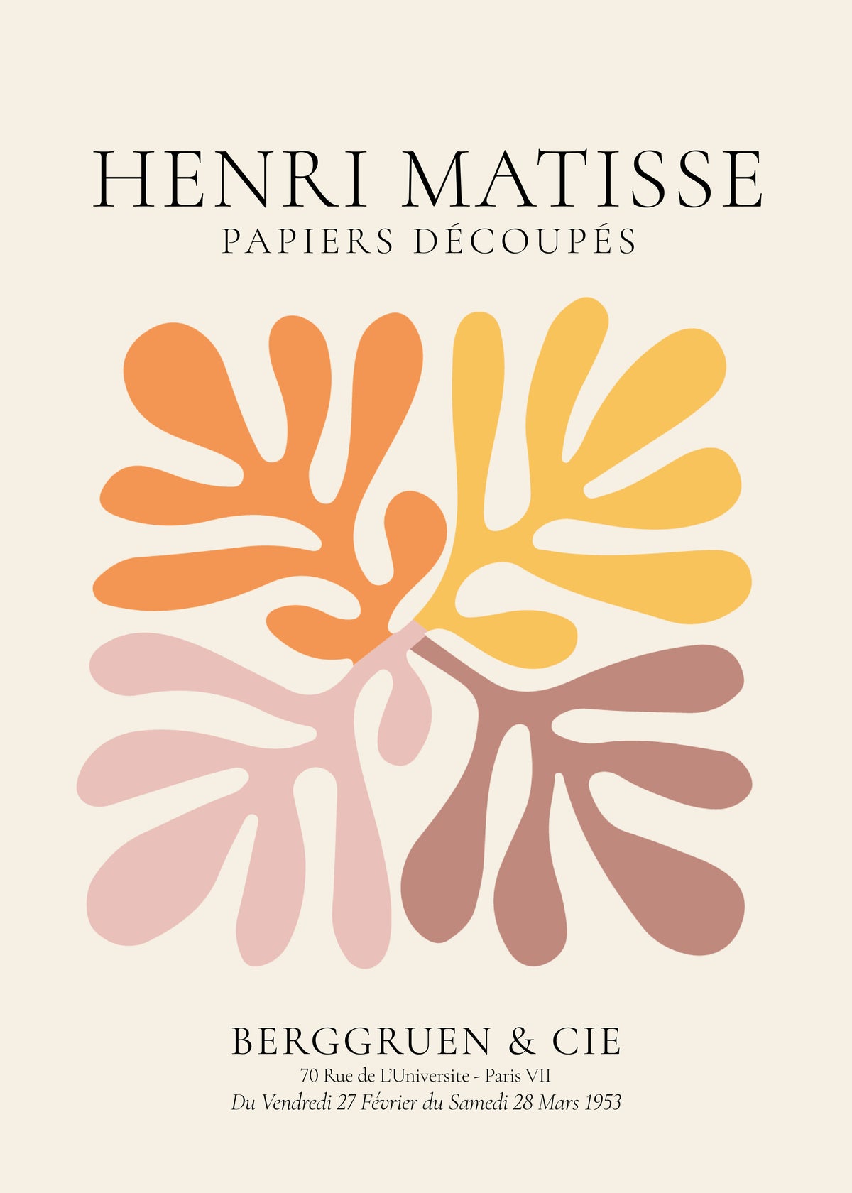 Henri Matisse papiers découpés XIII - Unframed art print