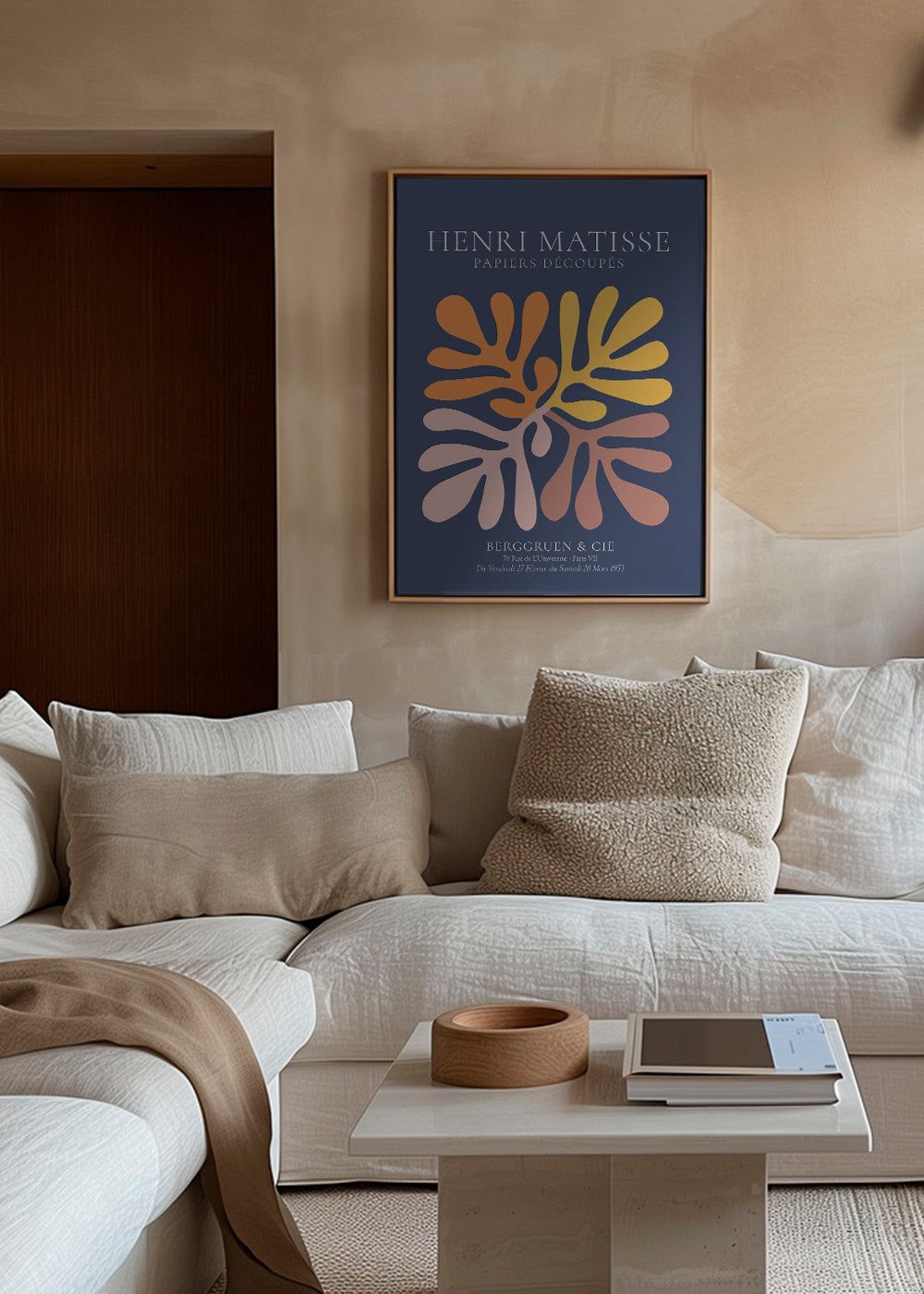 Henri Matisse NAVY papiers decoupes I