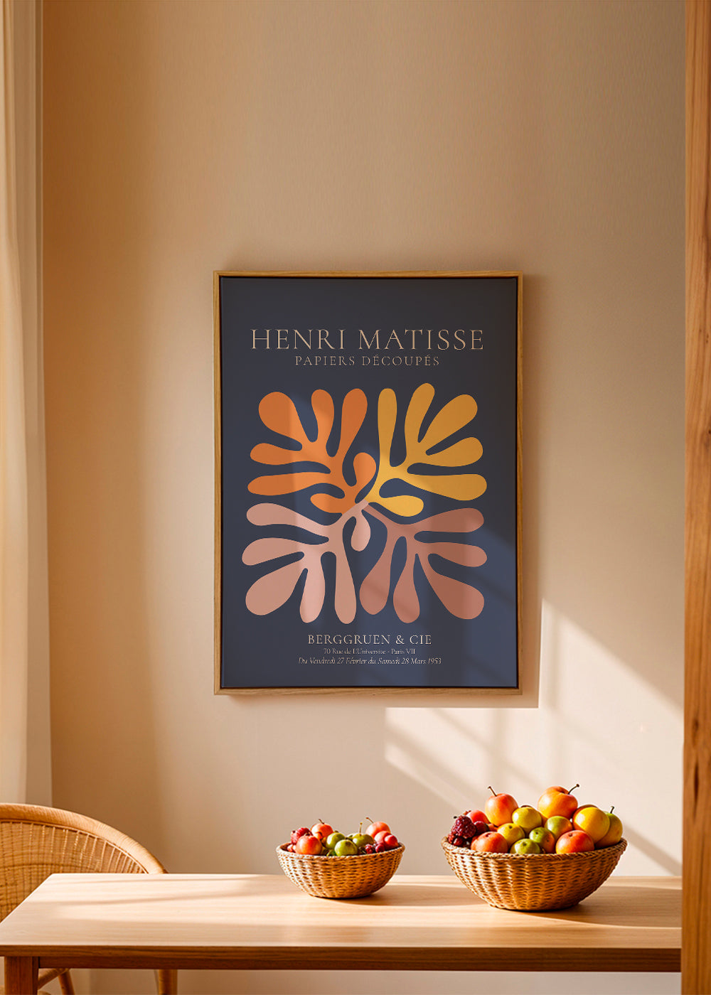 Henri Matisse NAVY papiers decoupes I