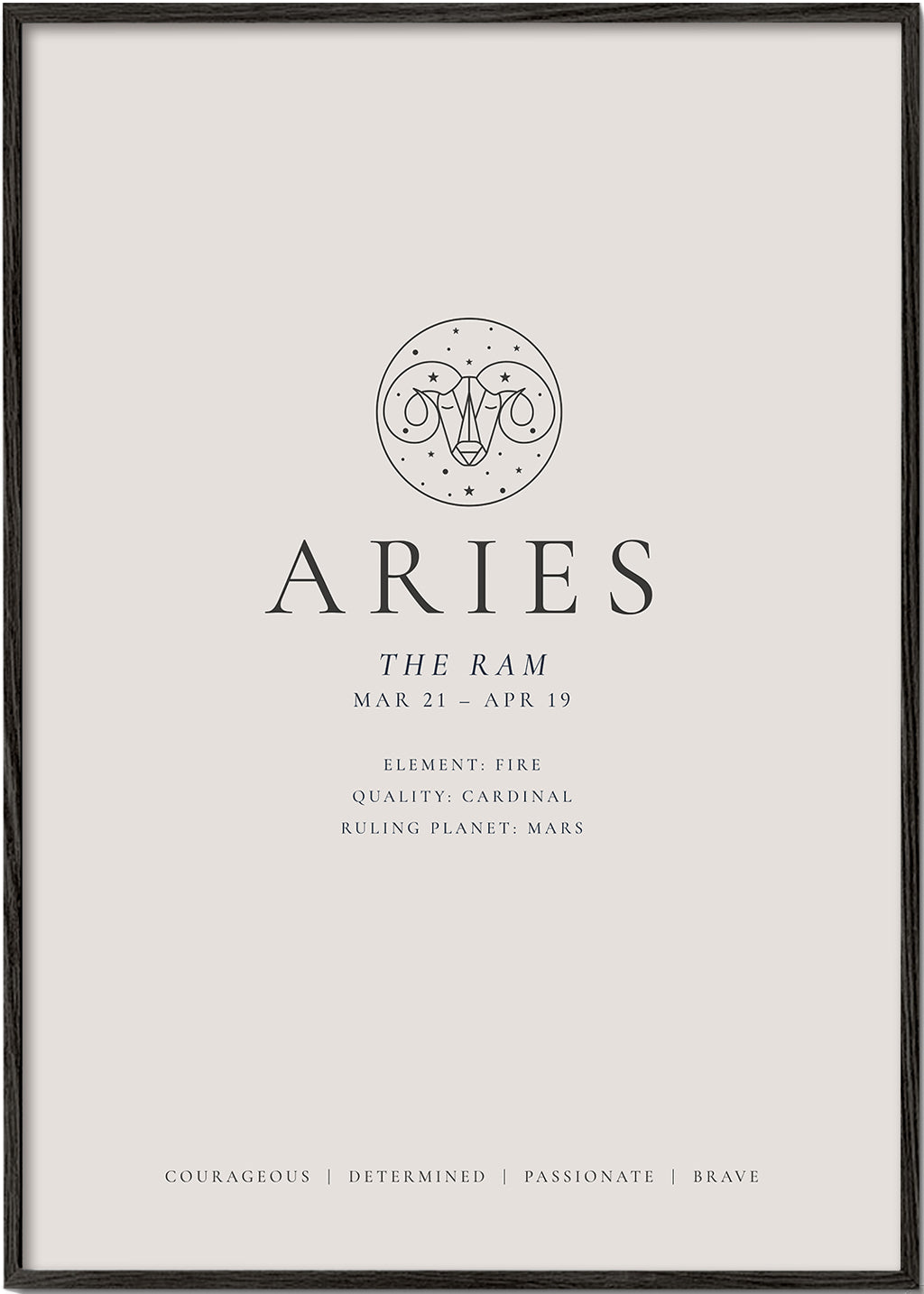 ARIES zodiac personality traits I