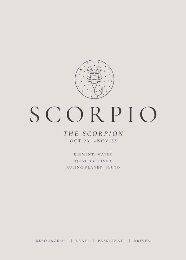 SCORPIO zodiac personality traits I