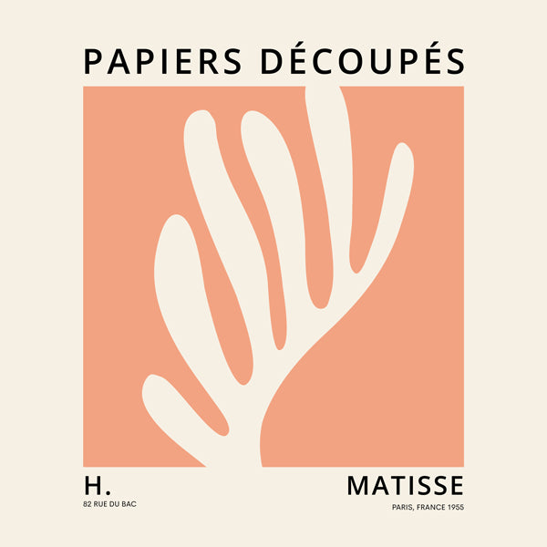 Henri Matisse ORANGE papiers decoupes II