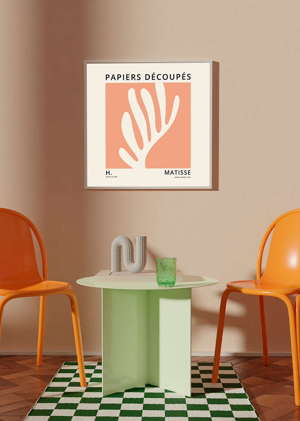 Henri Matisse ORANGE papiers decoupes II