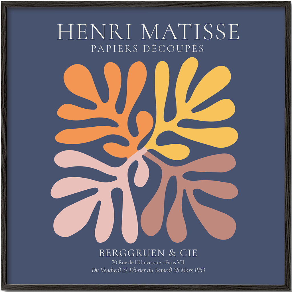 Henri Matisse NAVY papiers decoupes II