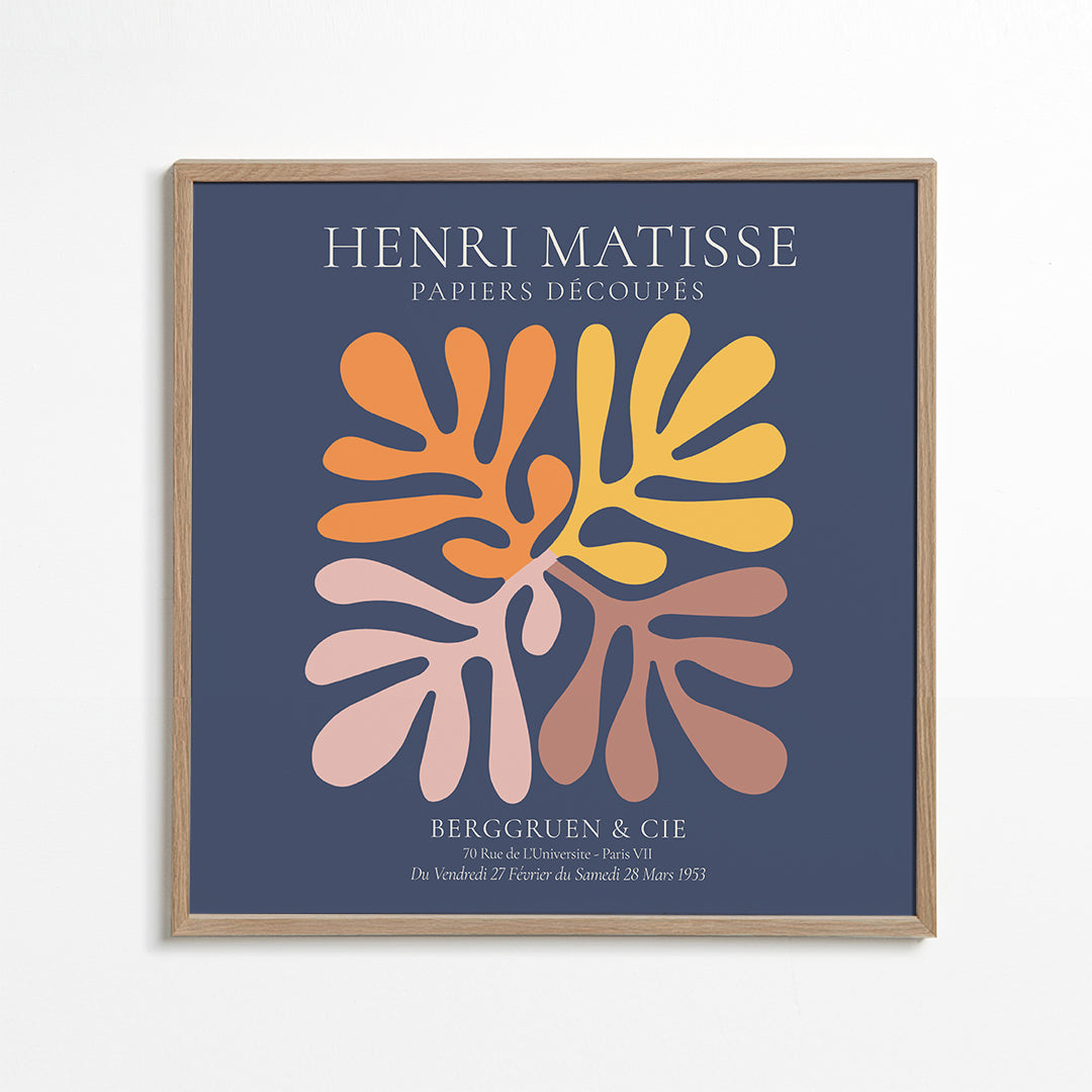 Henri Matisse NAVY papiers decoupes II