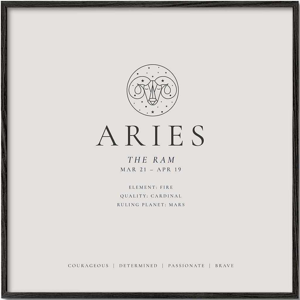 ARIES zodiac personality traits square