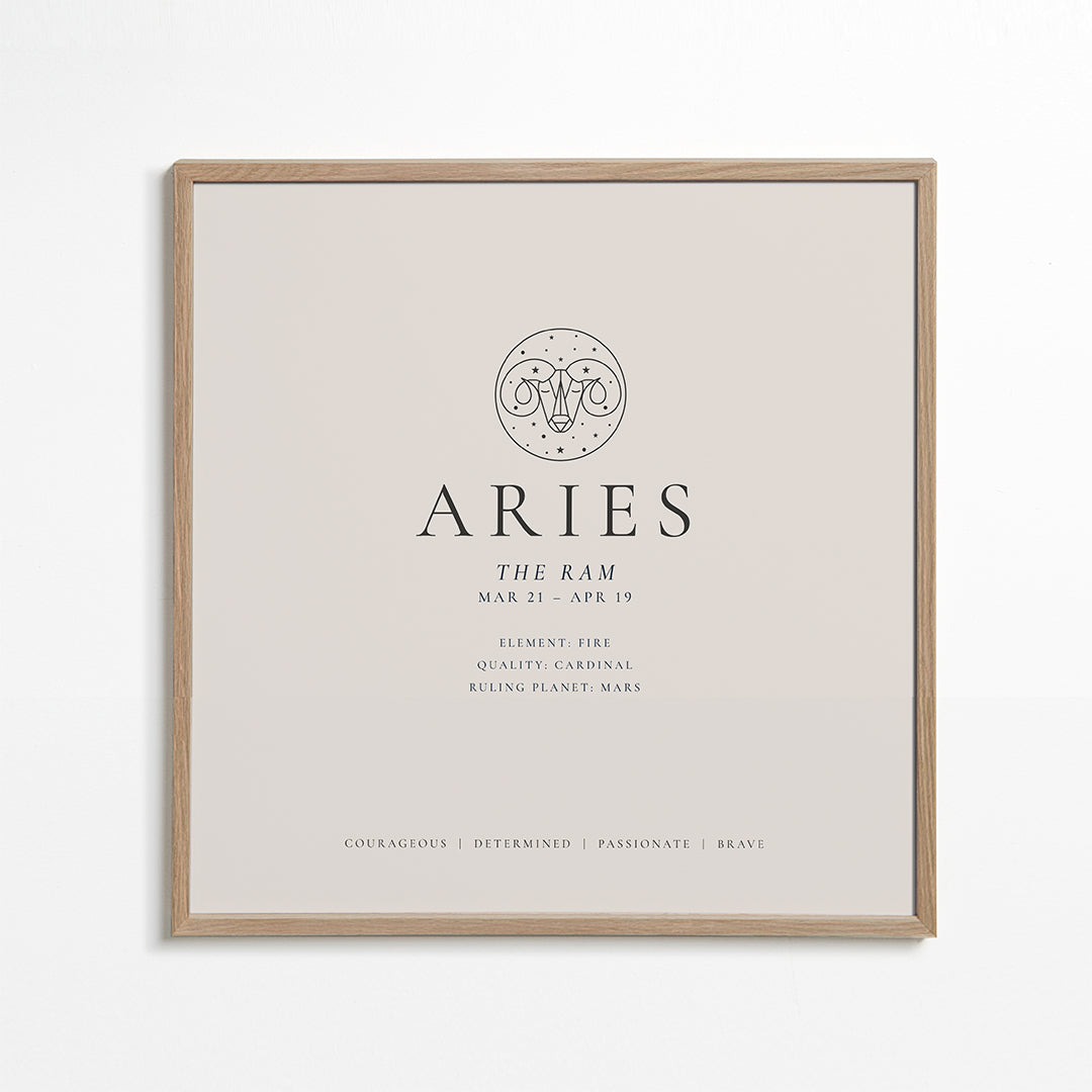 ARIES zodiac personality traits square