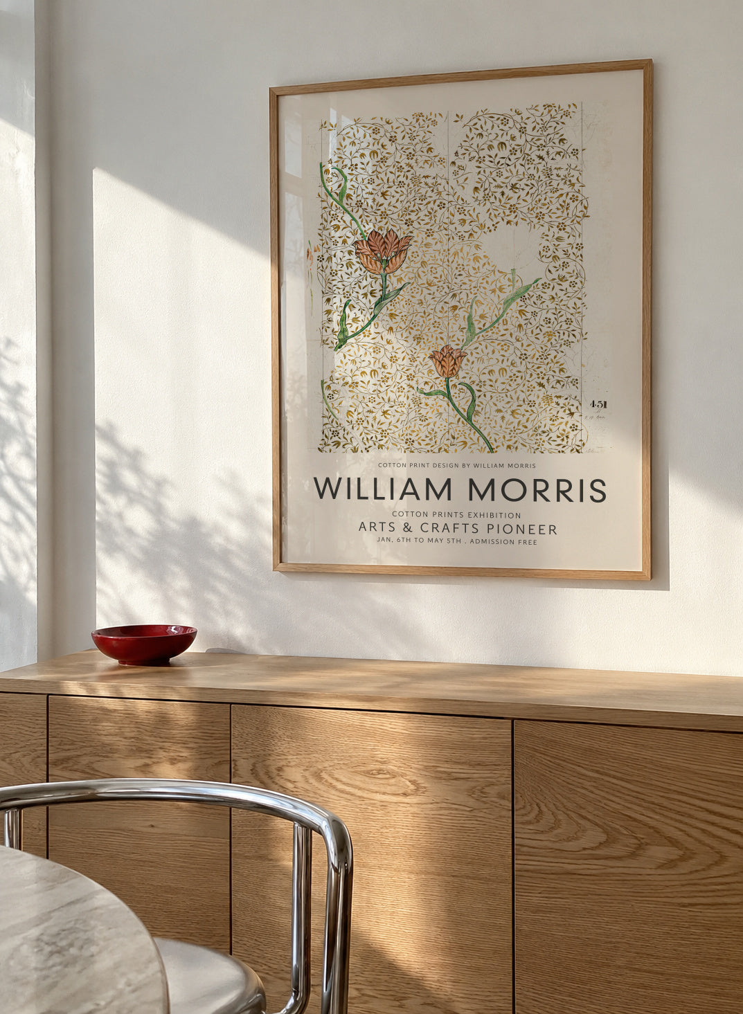 William Morris pattern II - Framed poster in an interior
