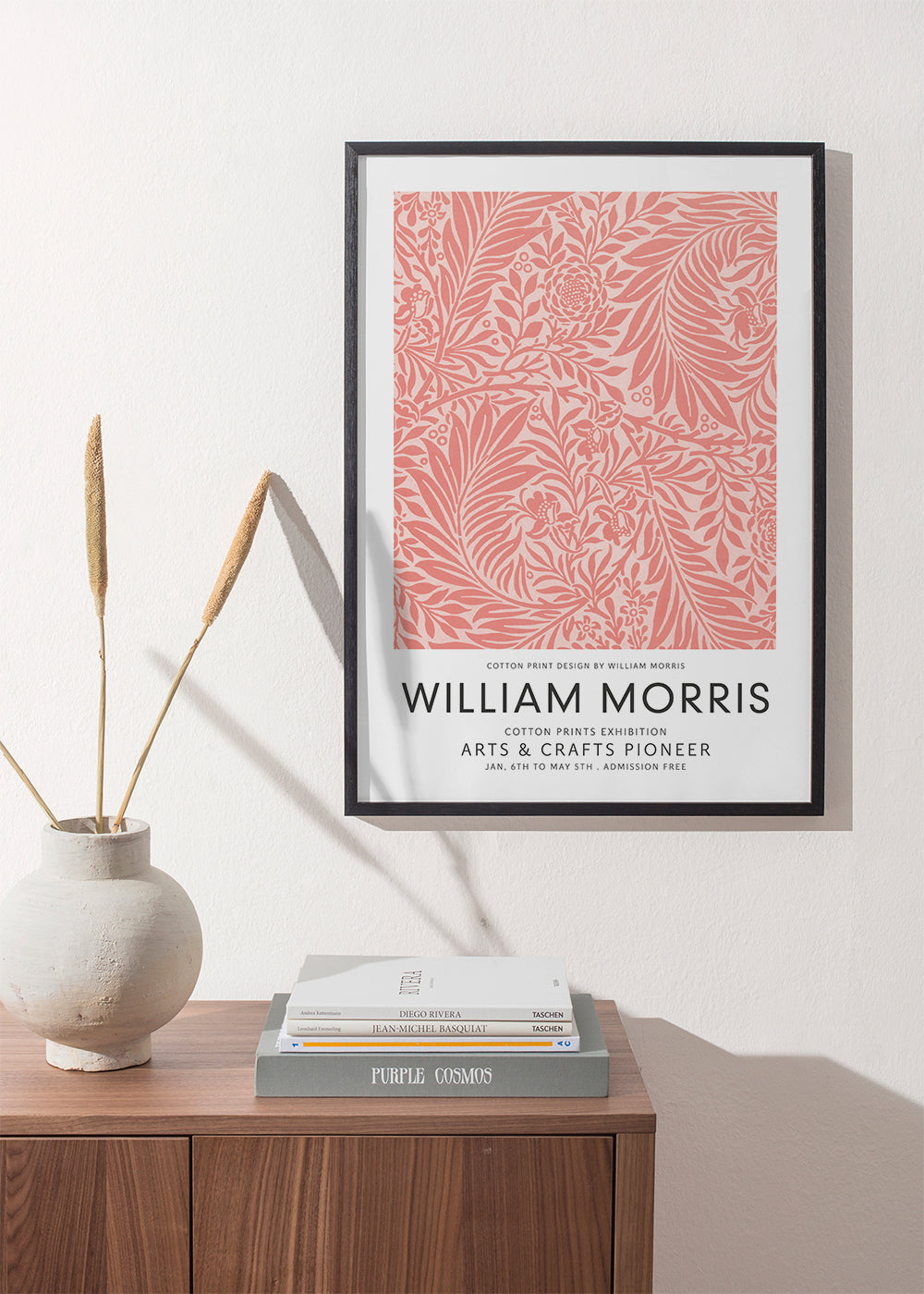William Morris pink pattern