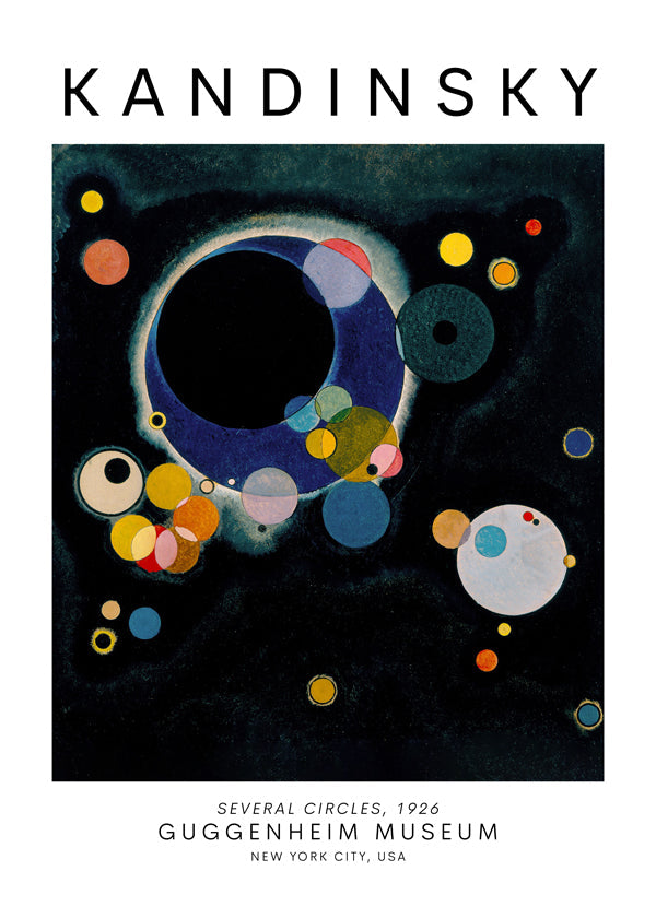 Wassily Kandinsky SEVERAL CIRCLES, 1926 scandinavian poster | Wall
