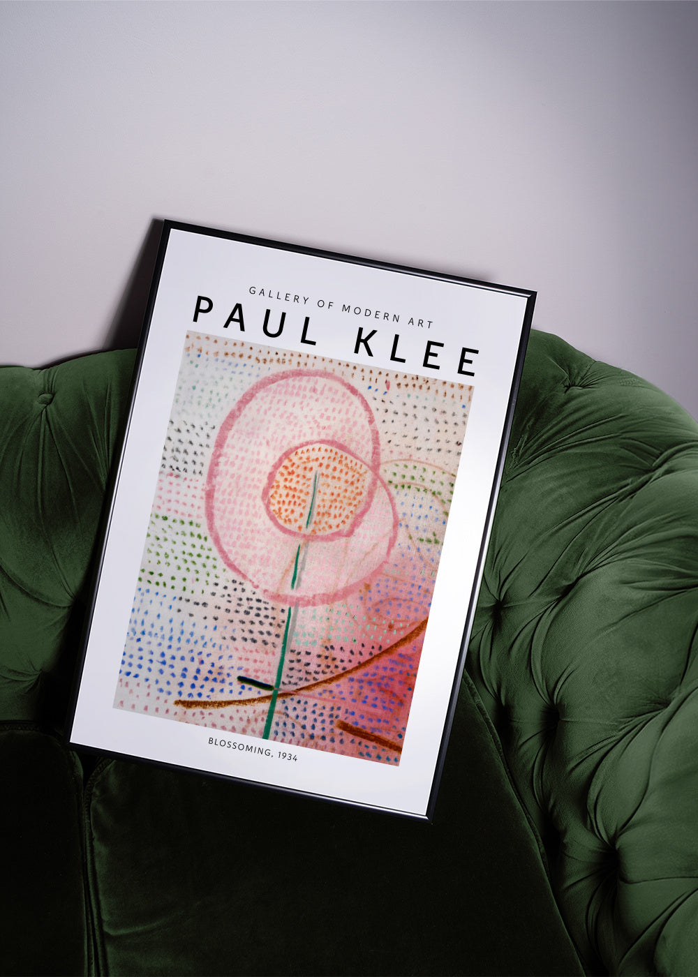 Paul Klee, Blossoming, 1934 - Framed poster in an interior