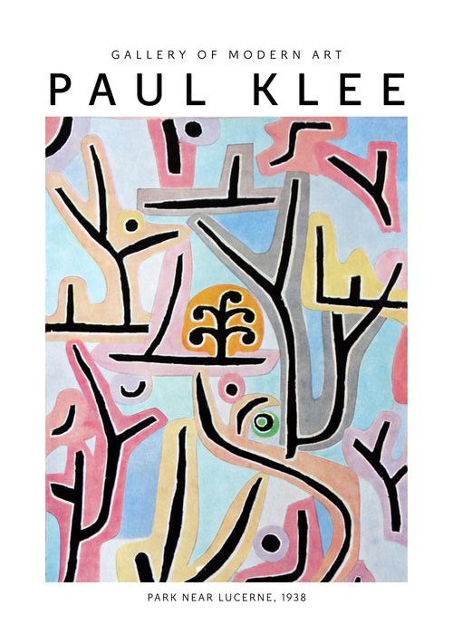 Paul Klee, PARK NEAR LUCERNE, 1938 - Unframed art print