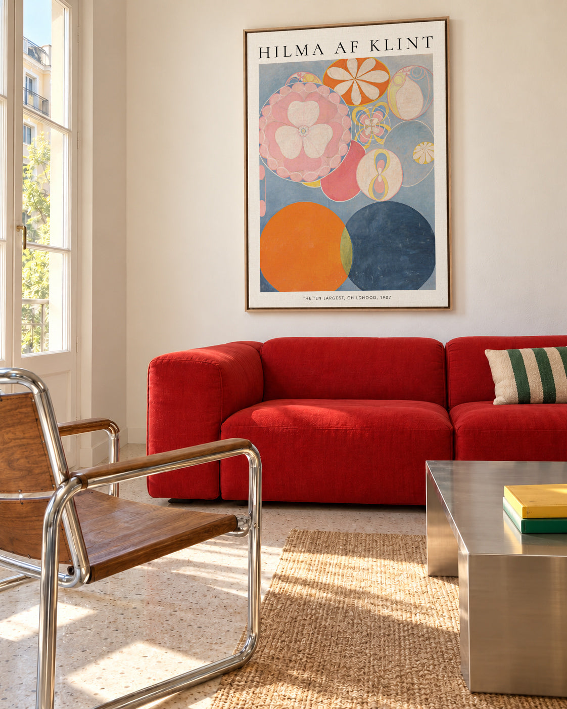 Hilma af Klint The Ten Largest - Framed canvas in an interior