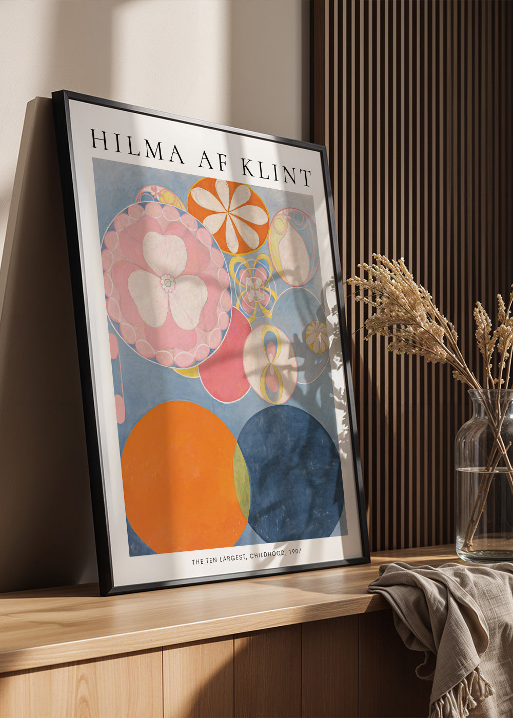 Hilma af Klint The Ten Largest - Framed poster in an interior