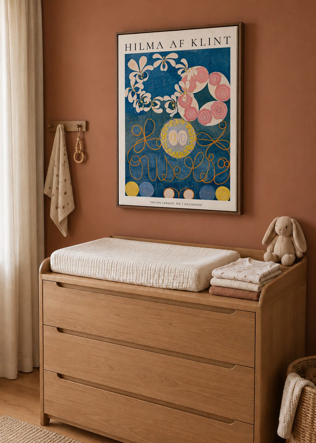 Hilma af Klint The Ten Largest - No 1 Childhood - Framed canvas in an interior