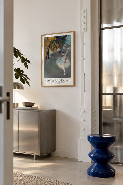Edgar Degas The Star 1878 - Framed poster in an interior