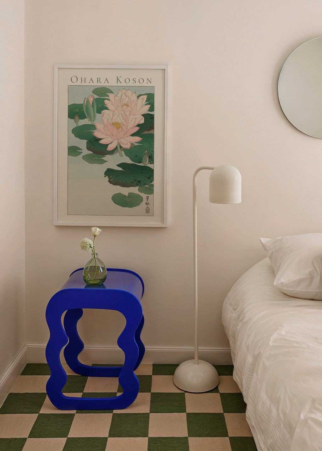 Ohara Koson Water Lily - Framed poster in an interior