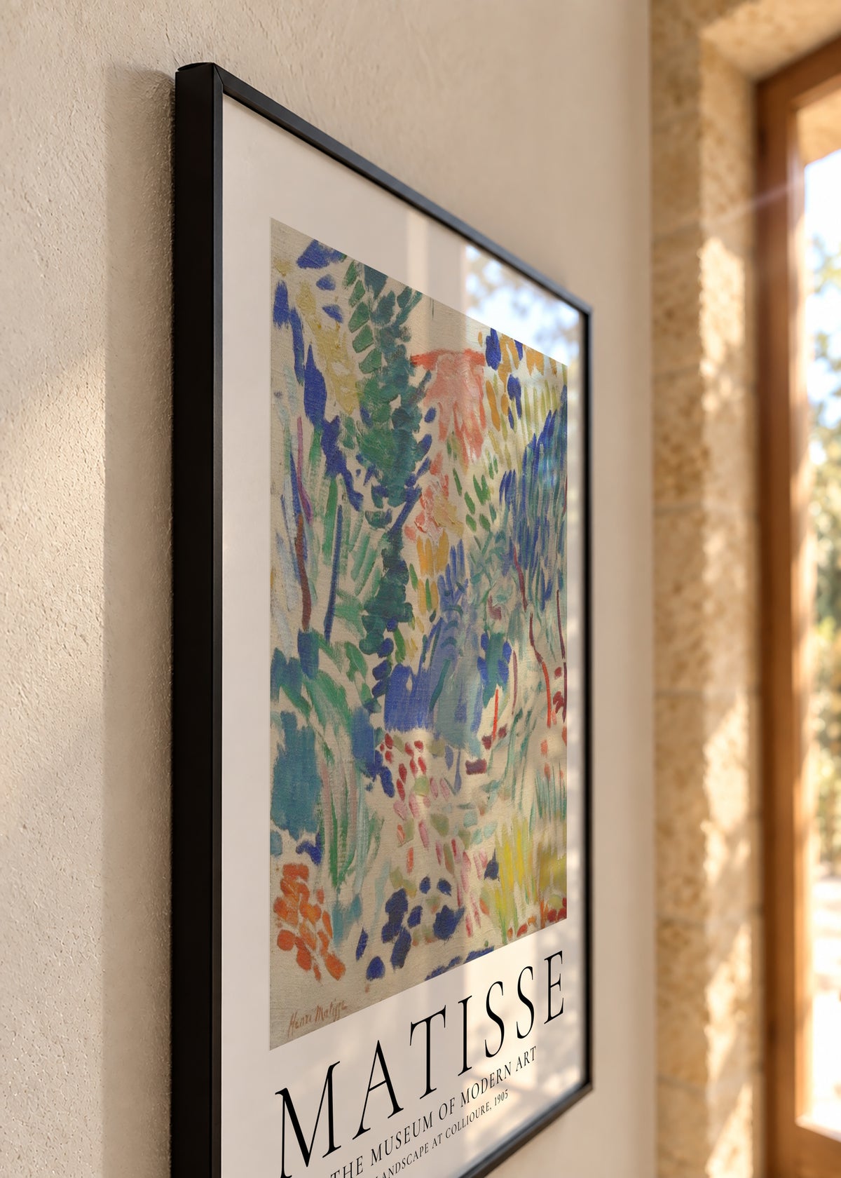 Henri Matisse LANDSCAPE AT COLLIOURE, 1905 - Framed poster detail