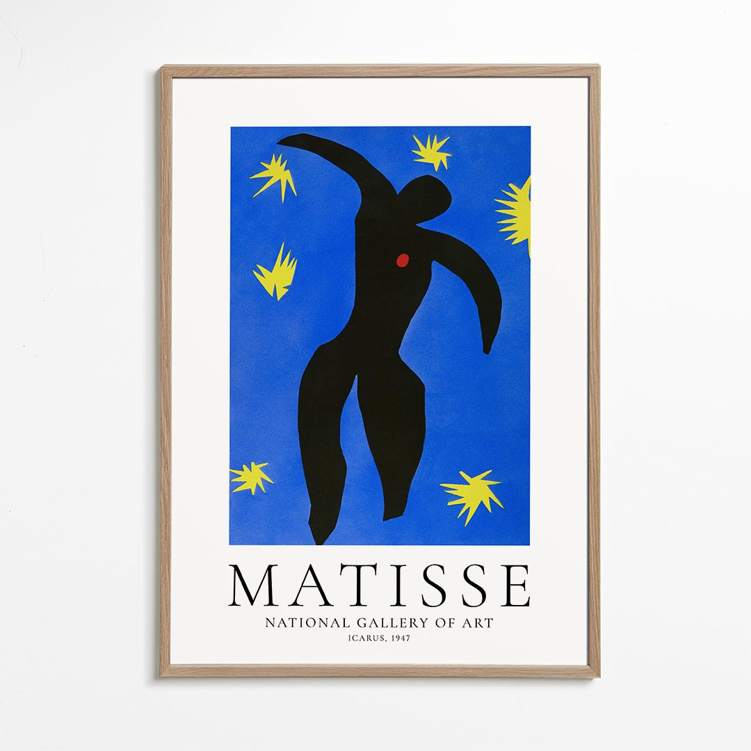 Matisse Icarus illustration on blue background | Wall art, framed