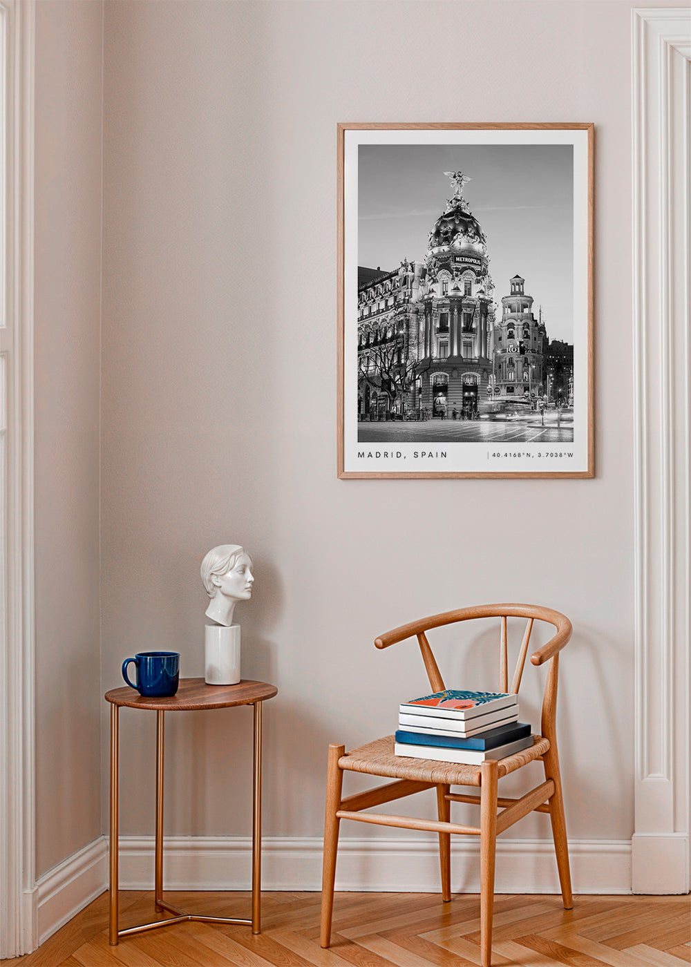 Cities art Madrid Metropolis black and white | Wall art, framed