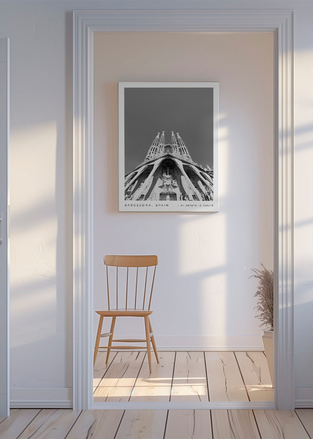 Bacelona coordinates poster