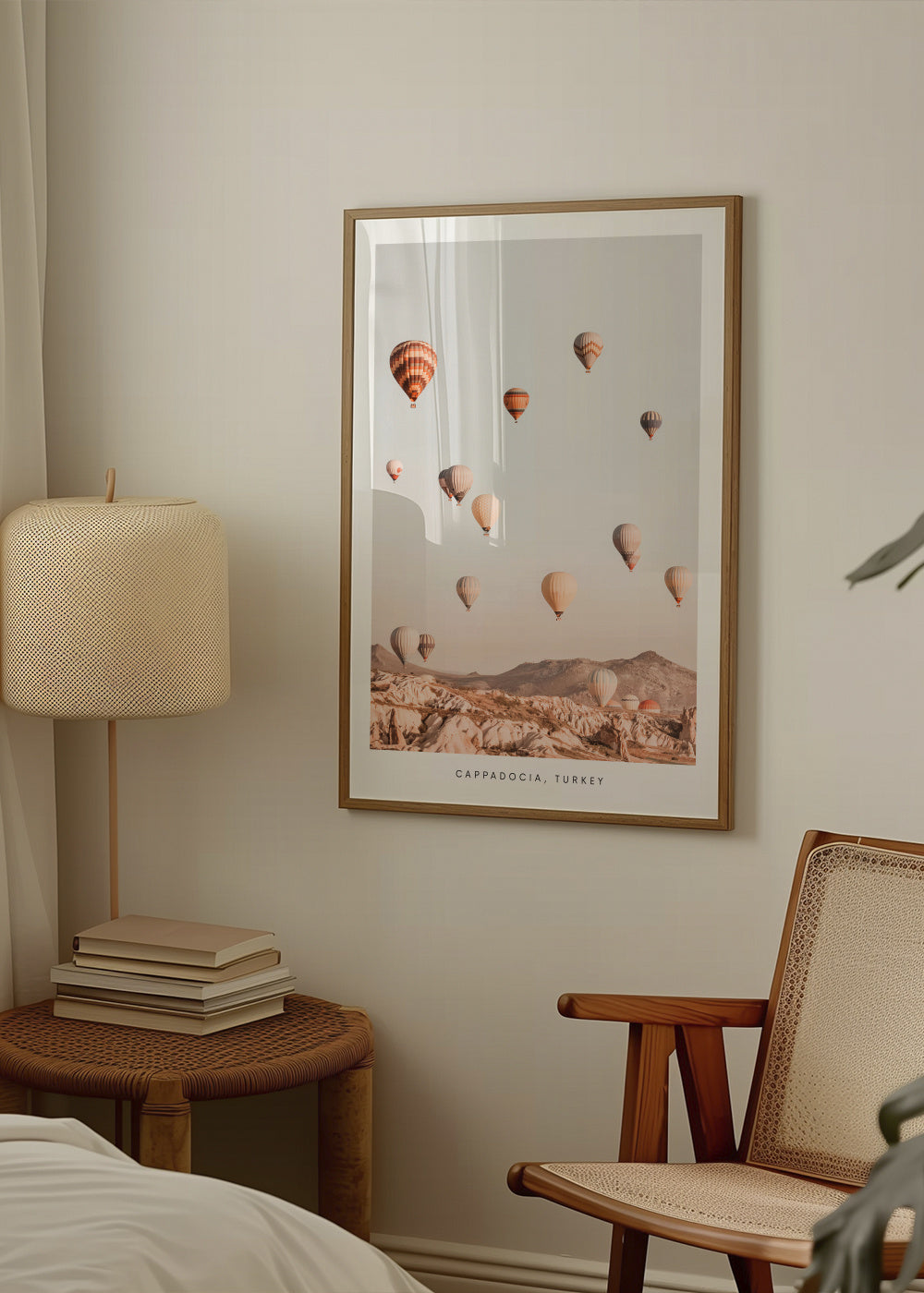 CAPPADOCIA, TURKEY - Framed poster in an interior