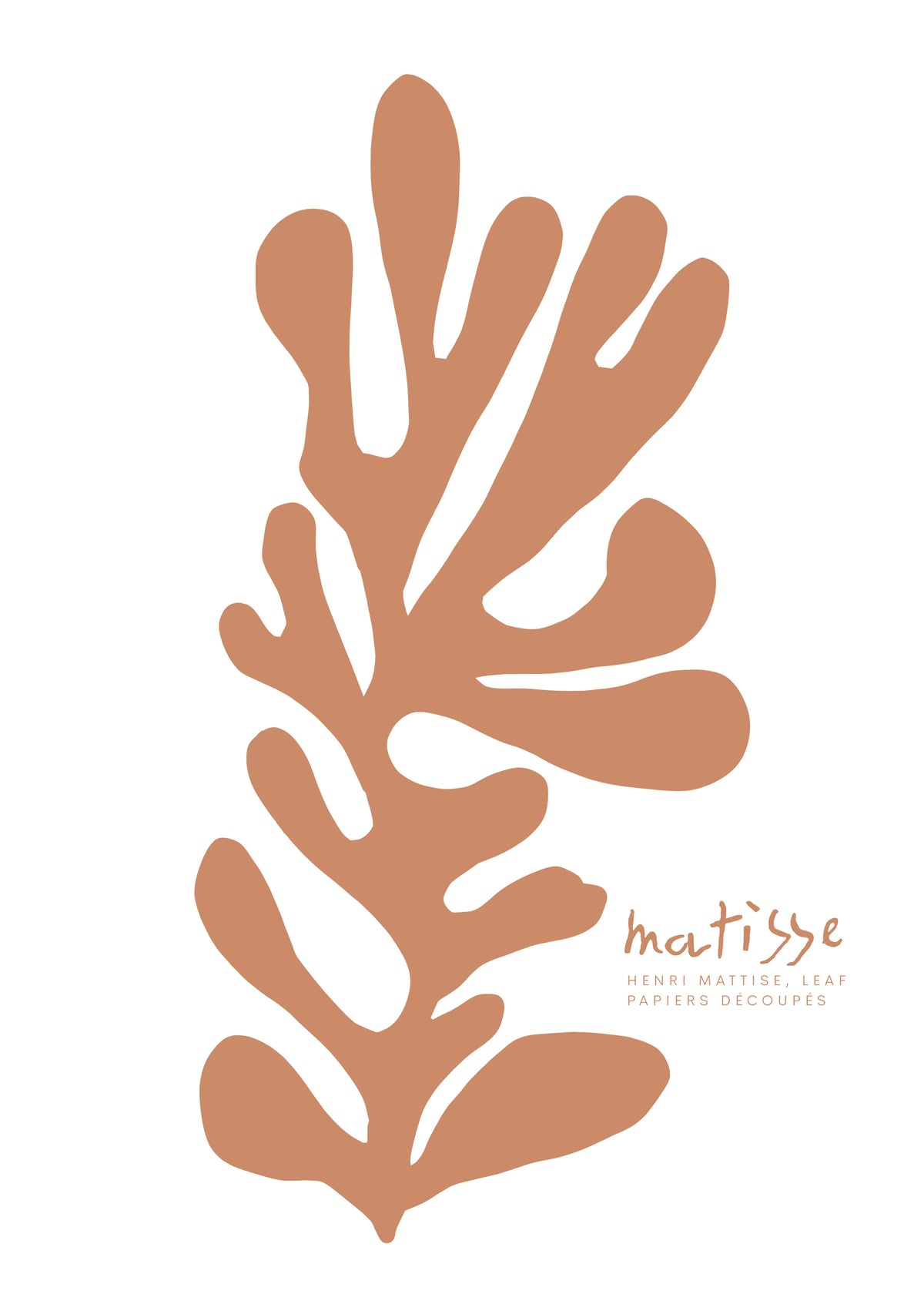 HENRI MATTISE LEAF PAPIERS DÉCOUPÉS - Unframed art print