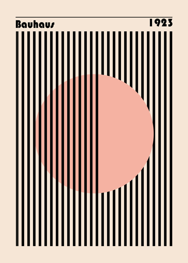 Bauhaus Pink Circle