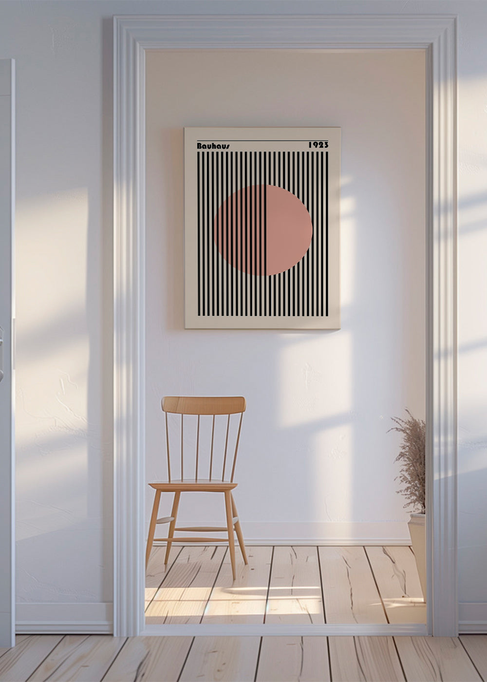 Bauhaus Pink Circle