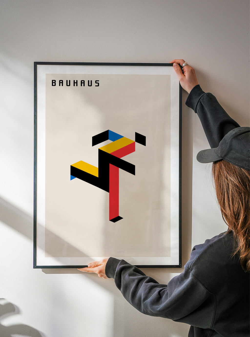 Bauhaus Running man - Framed poster detail