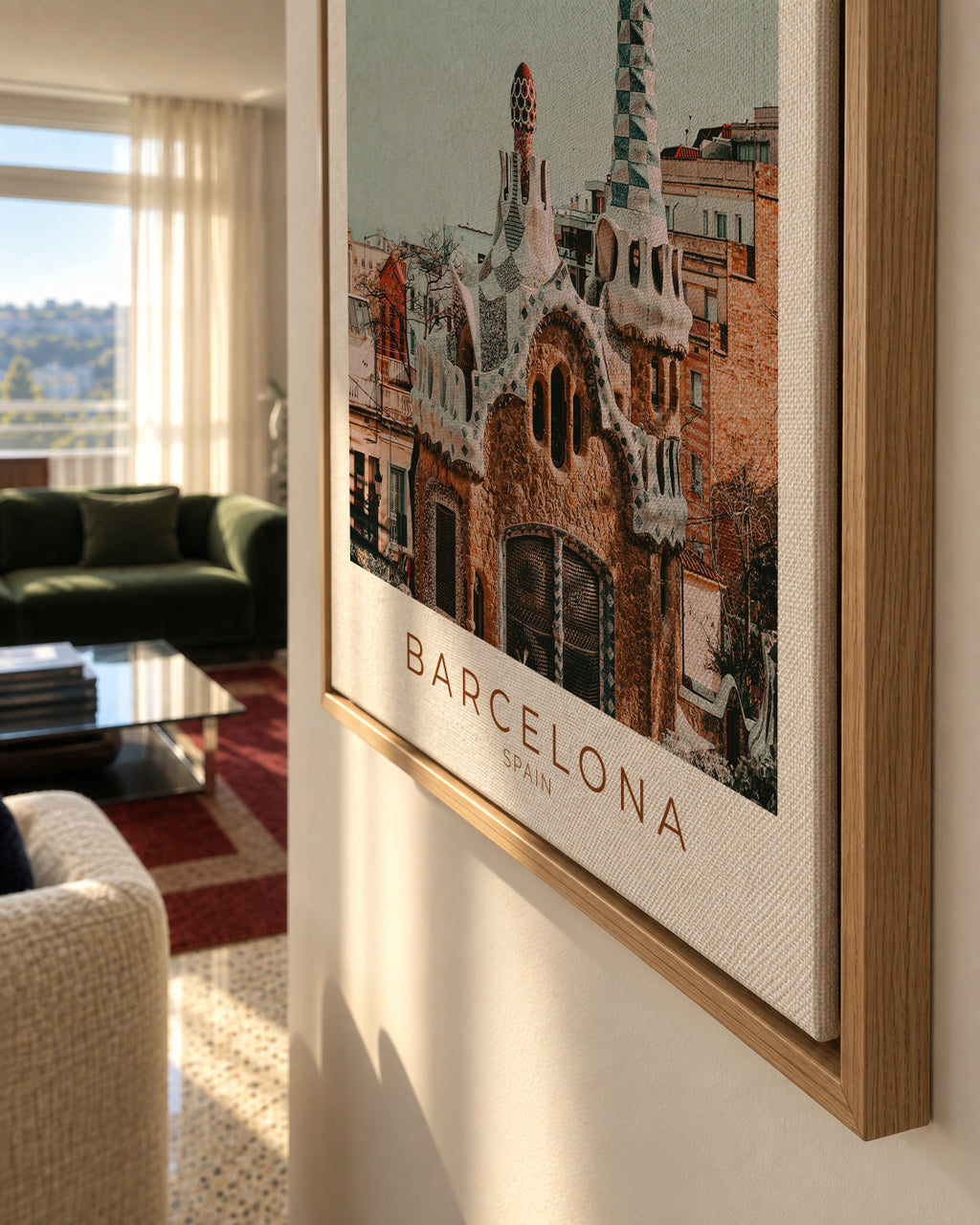 Spain Collection Barcelona - Framed canvas detail