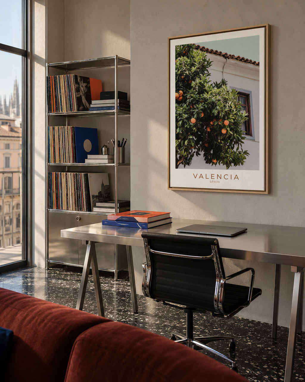 Spain Collection Valencia - Framed canvas in an interior