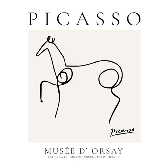 Pablo Picasso Animals Drawing Horse II