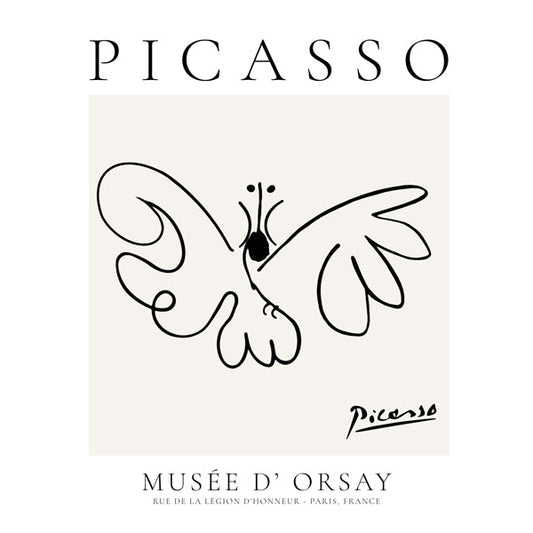 Pablo Picasso Animals Drawing butterfly II