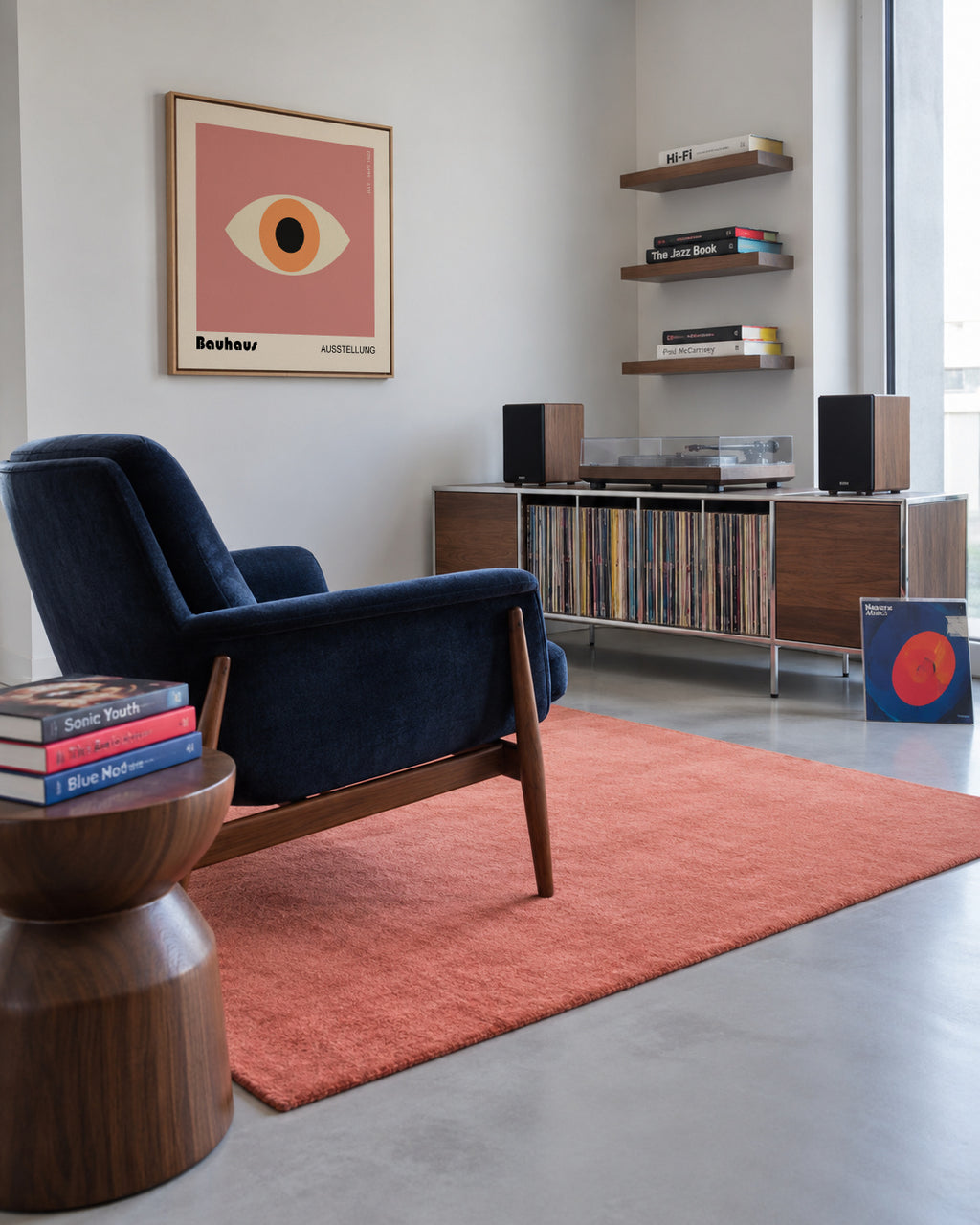 Bauhaus eye II - Framed canvas in an interior