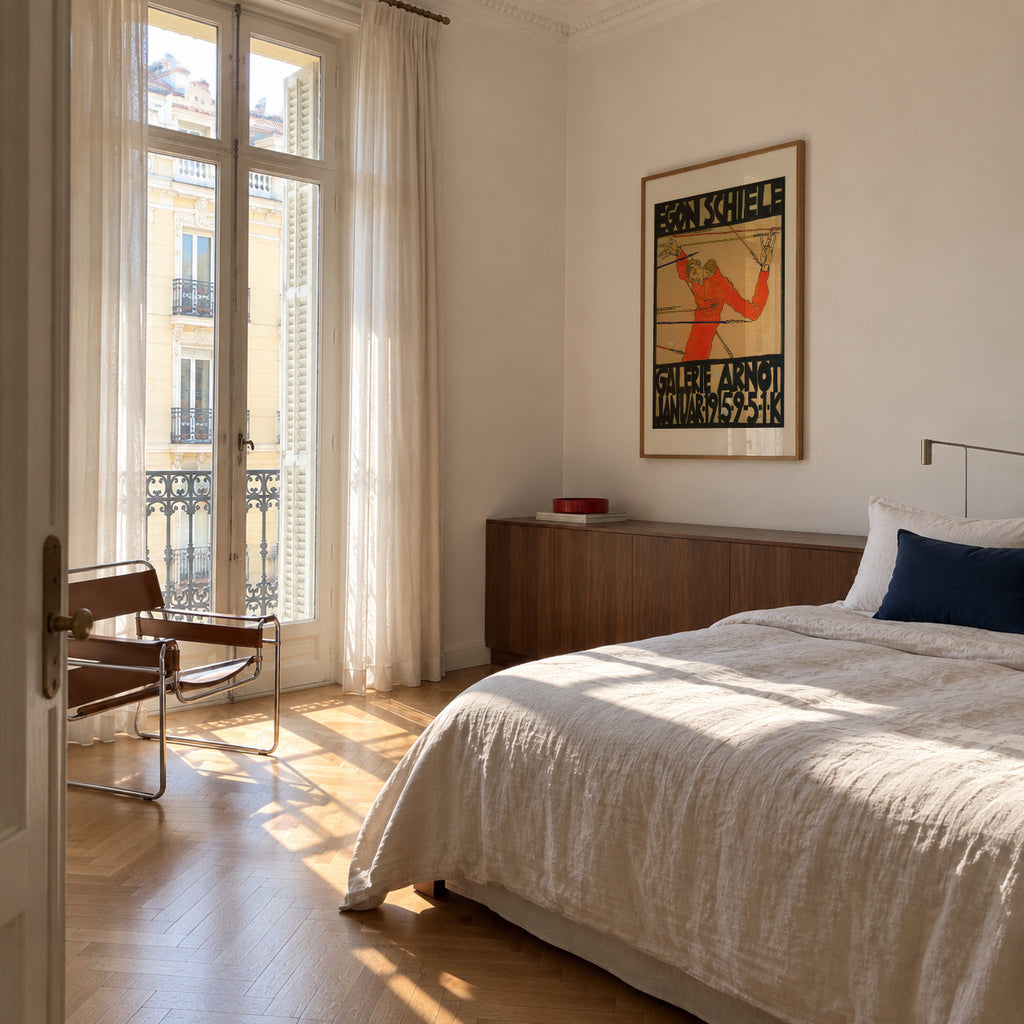 Galerie Arnot poster by Egon Schiele - Framed poster in an interior