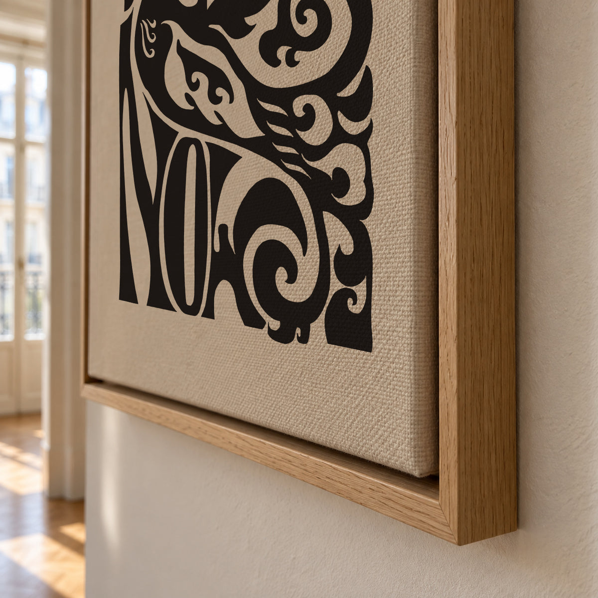 Peace Now poster, 1970 - Framed canvas detail
