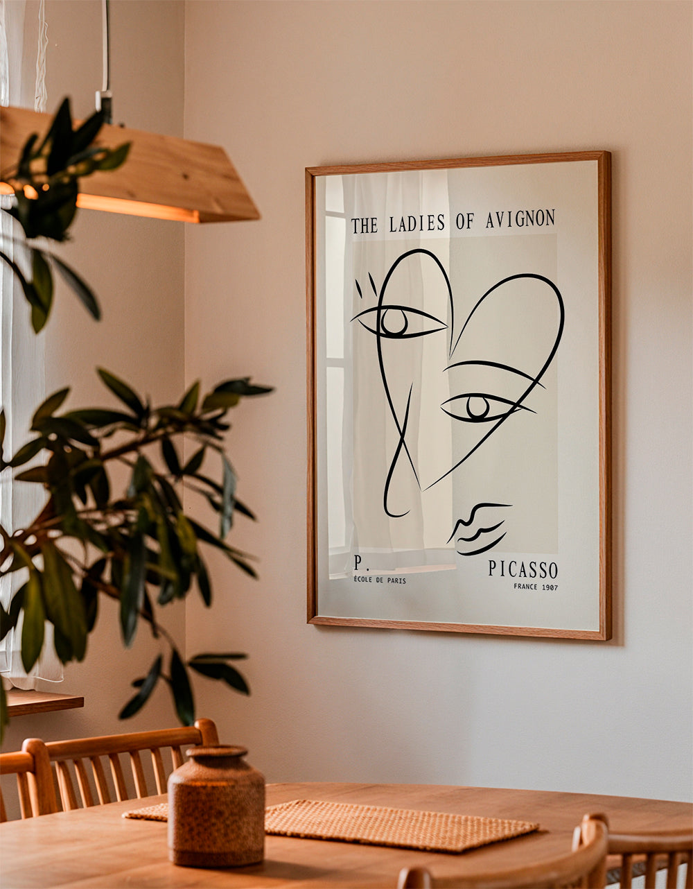 Picasso Ladies of Avignon sketch Poster