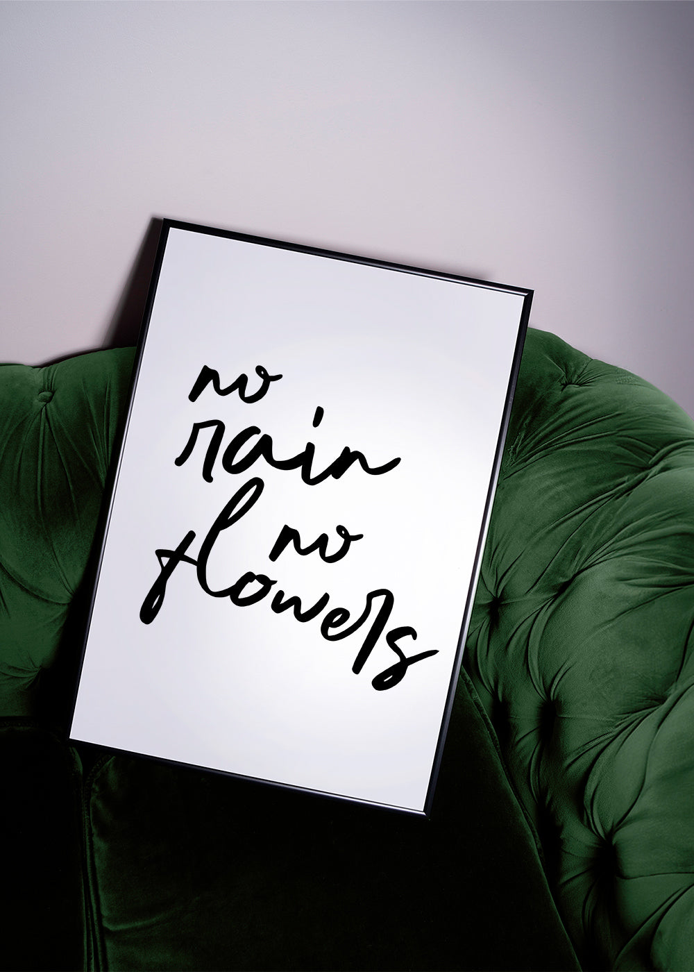 No Rain No Flowers Poster