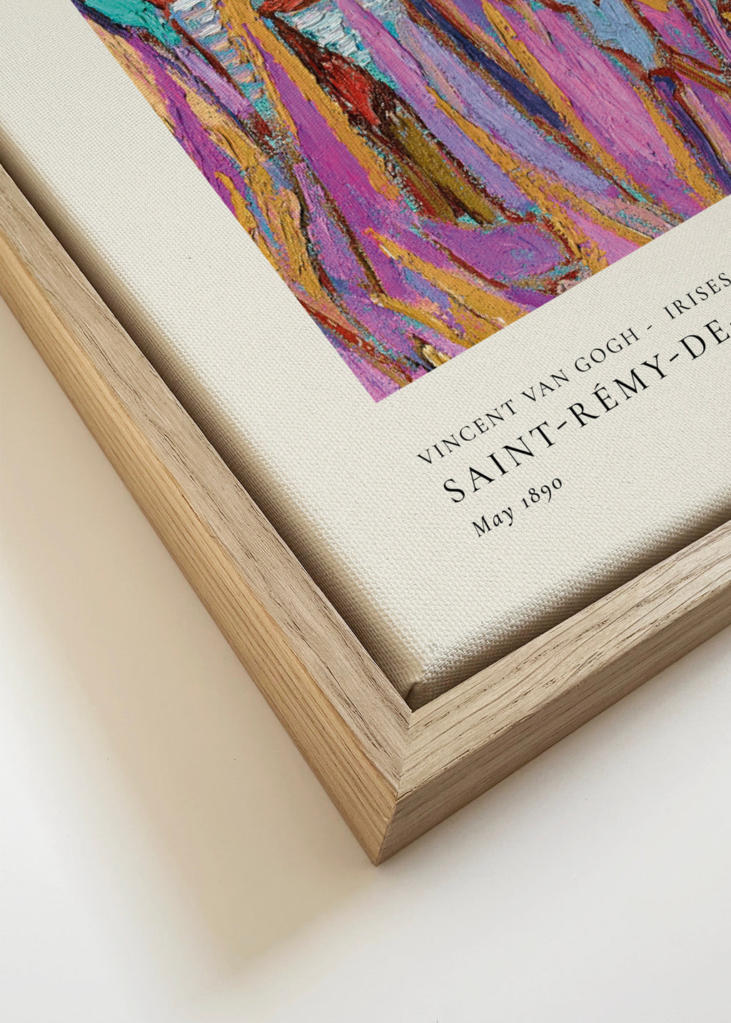 Vincent van Gogh - Irises Remix - Square - Framed canvas detail