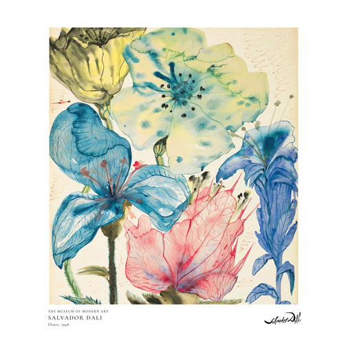 Salvador Dali fleurs I - Square - Unframed art print