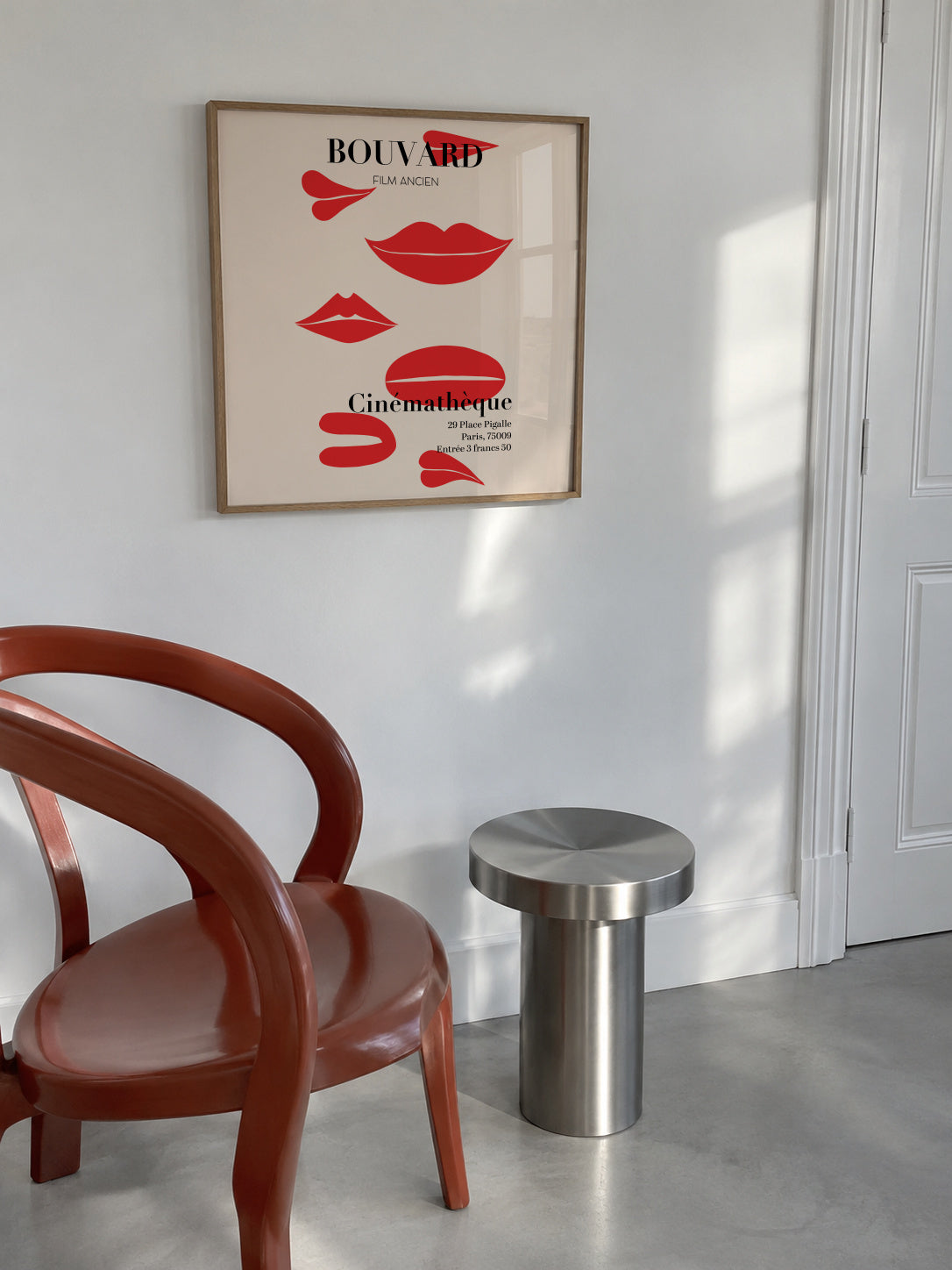 Bouvard Cinémathéque 1969 Film Poster - Square - Framed poster in an interior