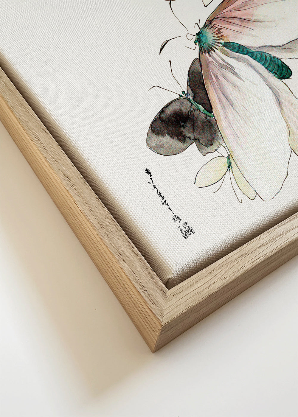 Butterflies and Moths by Katsushika Hokusai - Square