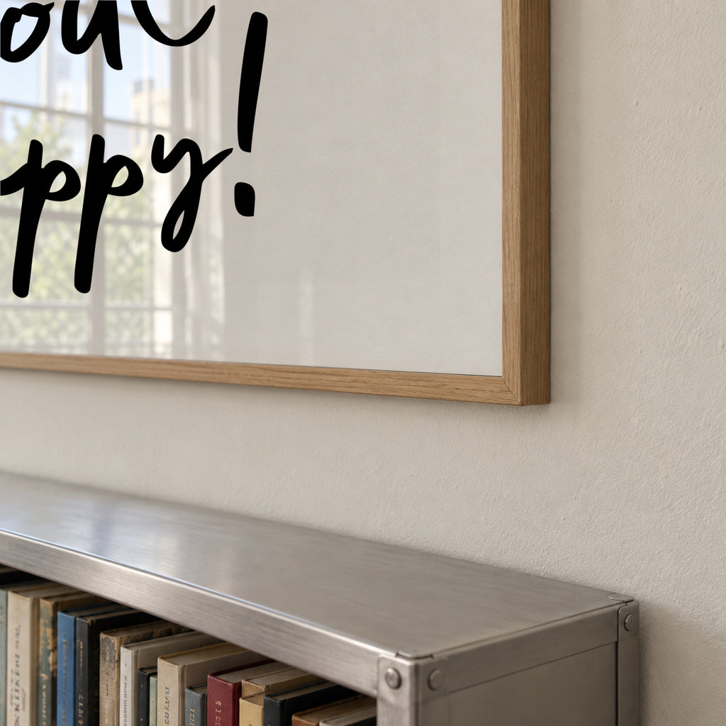 Do what makes your soul happy quote poster - Square - Framed poster detail
