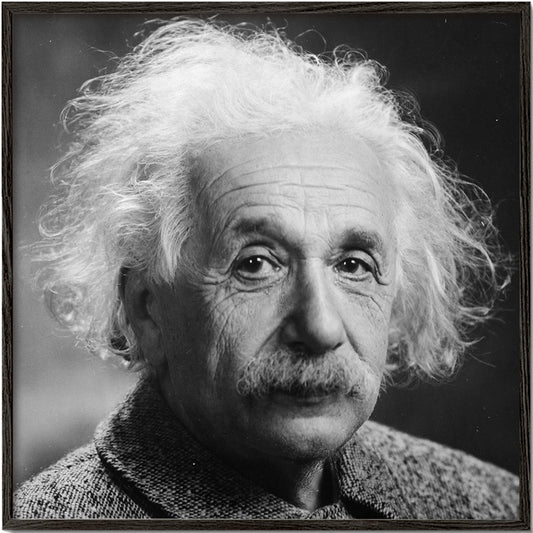 Albert Einstein vintage photograph - Square