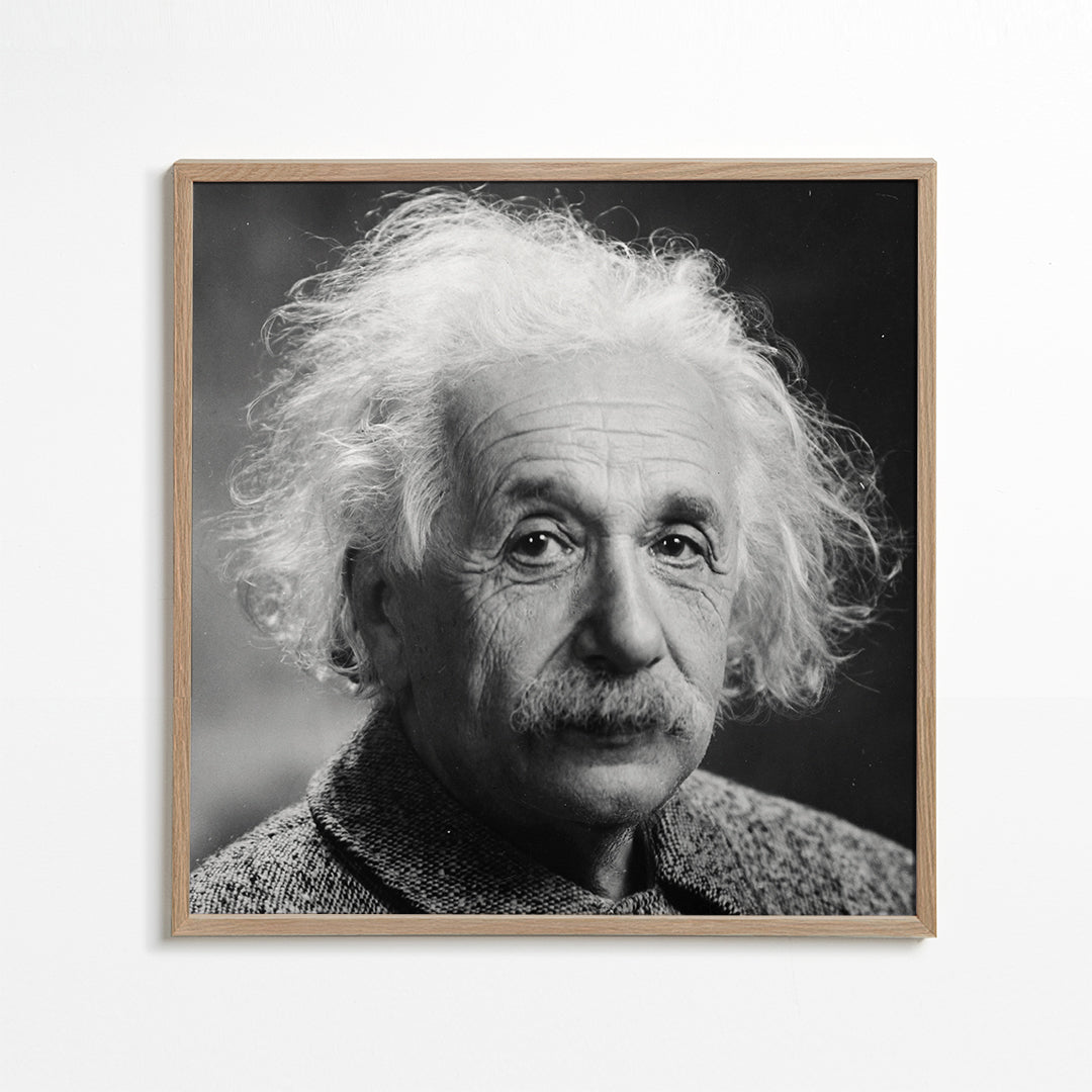 Albert Einstein vintage photograph - Square