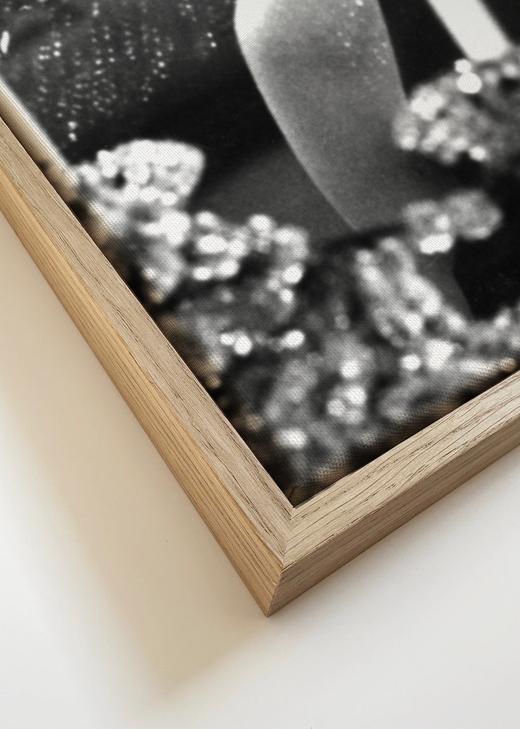 Audrey Hepburn in Breakfast at Tiffany vintage photograph. - Square - Framed canvas detail