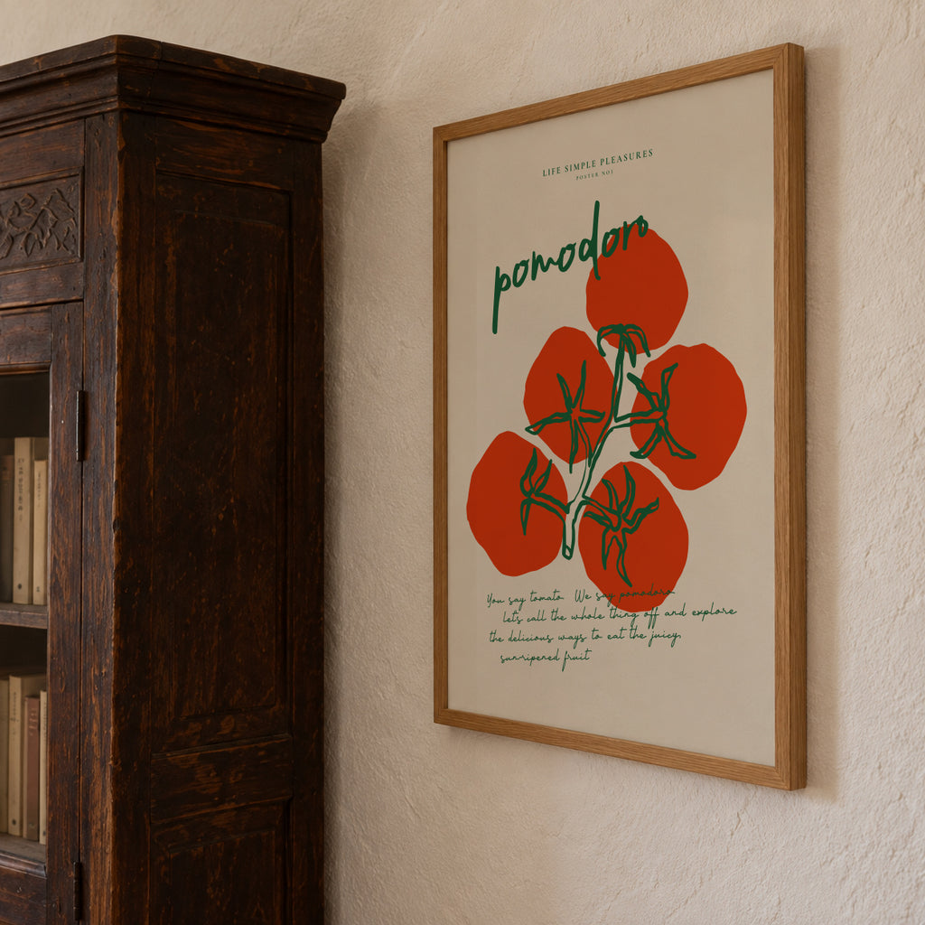 Life Simple simple pleasures - Pomodoro - Framed poster detail