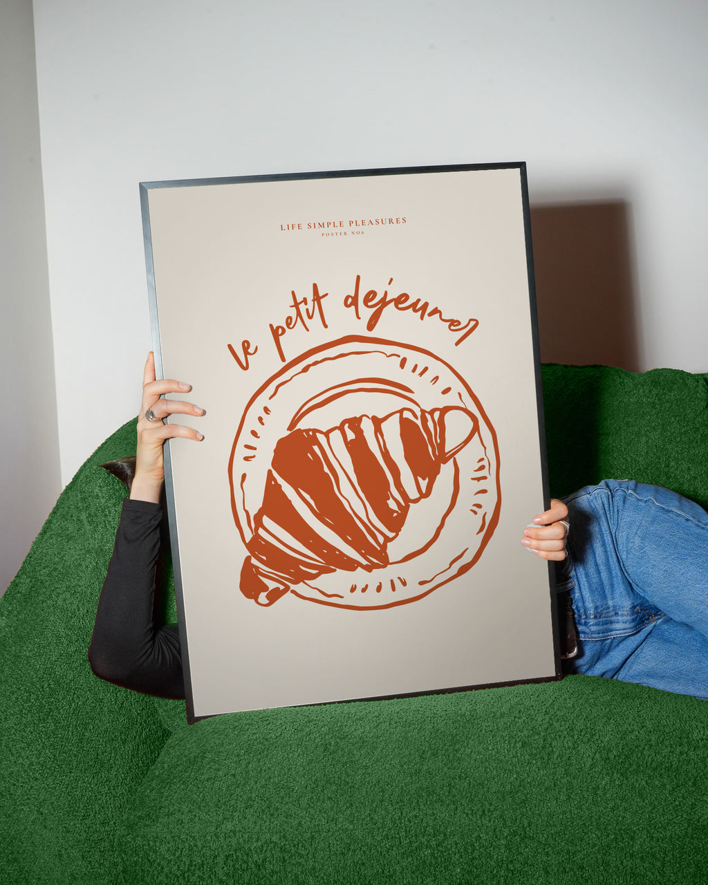 Life Simple simple pleasures - Le petit dejeuner - Framed poster detail
