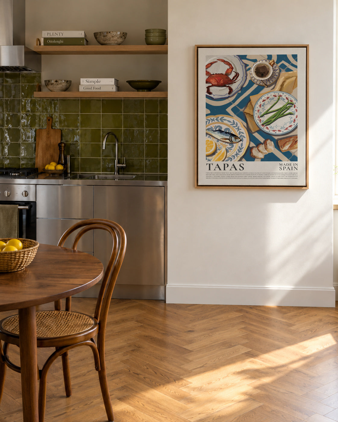 Tapas - Spain - Framed canvas in an interior